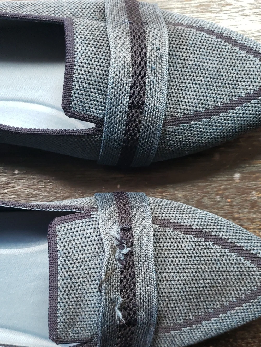 Vivaia Pointed Toe Denim Blue Loafer Size 40 9